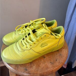 Paterson Lakai Neon Yellow Green Skater Sneakers Mens 8.5